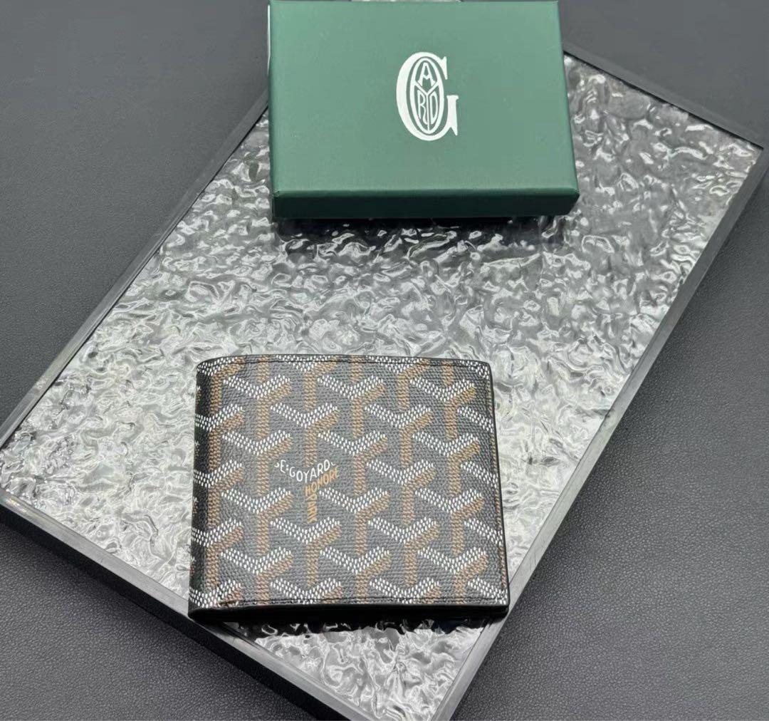 Goyard 二つ折り財布 ブラウン/グレー - メルカリ