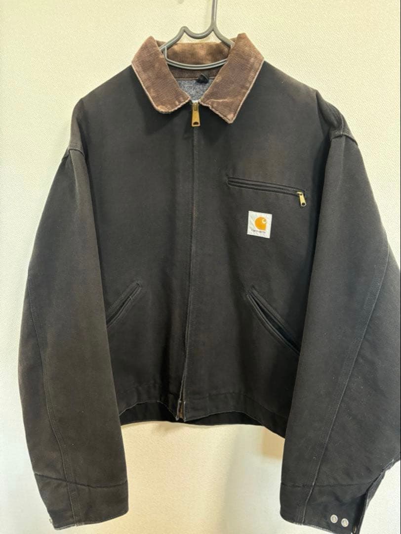 Carhartt デトロイトジャケット コーデュロイ襟 ブラック 美品 Carhartt WIP（カーハートワークインプログレス） コート アウター