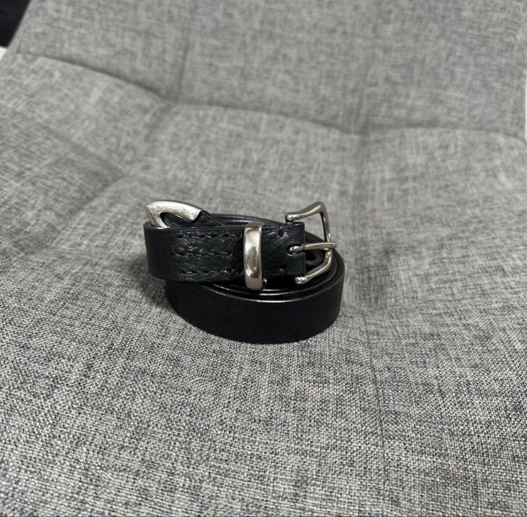 MINEDENIM Leather Western Belt （BLK）