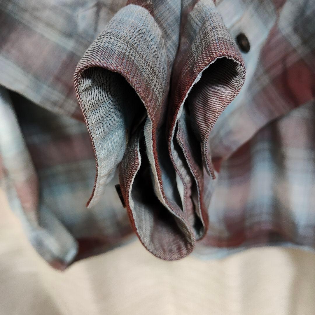 パタゴニア バックショットシャツ オンブレチェック M 53856 レッド系