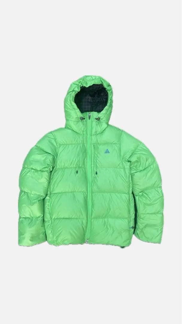 希少》NIKE ACG ダウンパーカ ドローコード グリーン Mサイズ Y2K