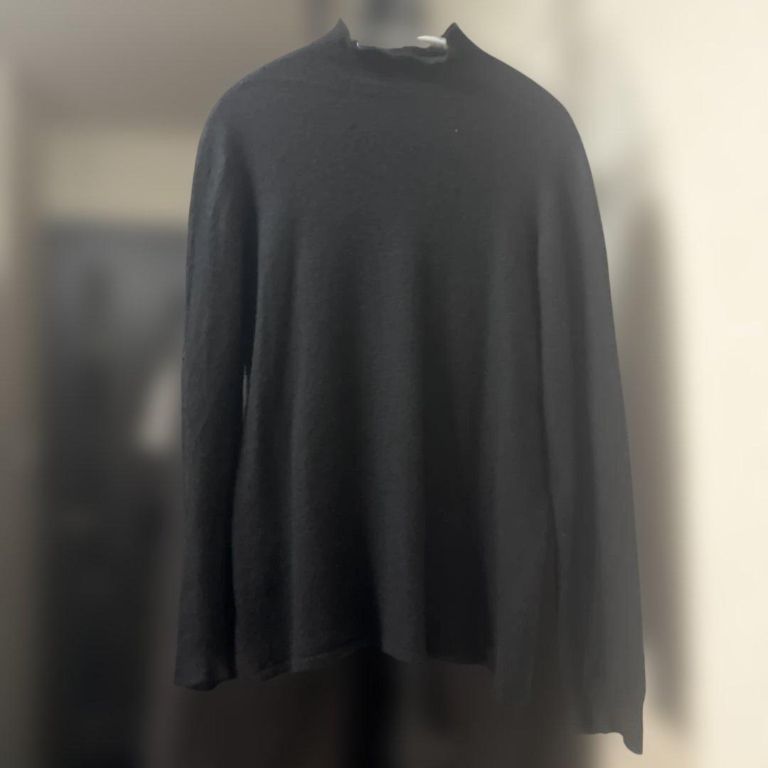 リックオウエンス　黒 ハイネック 長袖ニット 31342722_60684735_1000.jpg