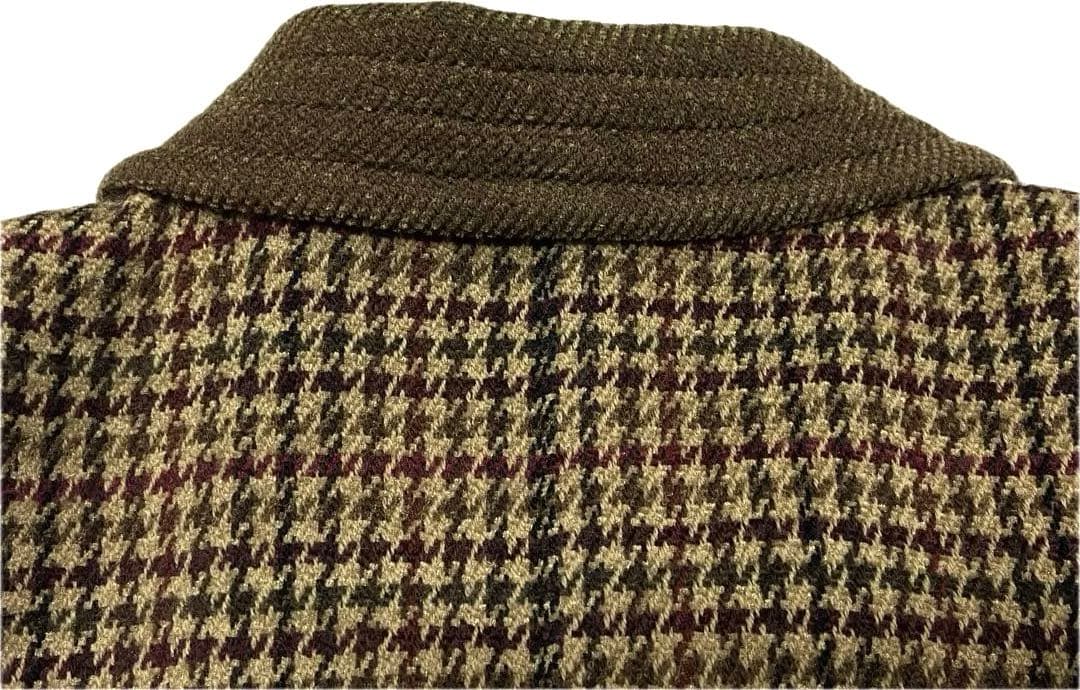 90s クリスチャンディオール/英国風/ウール チェック ツイードジャケット L