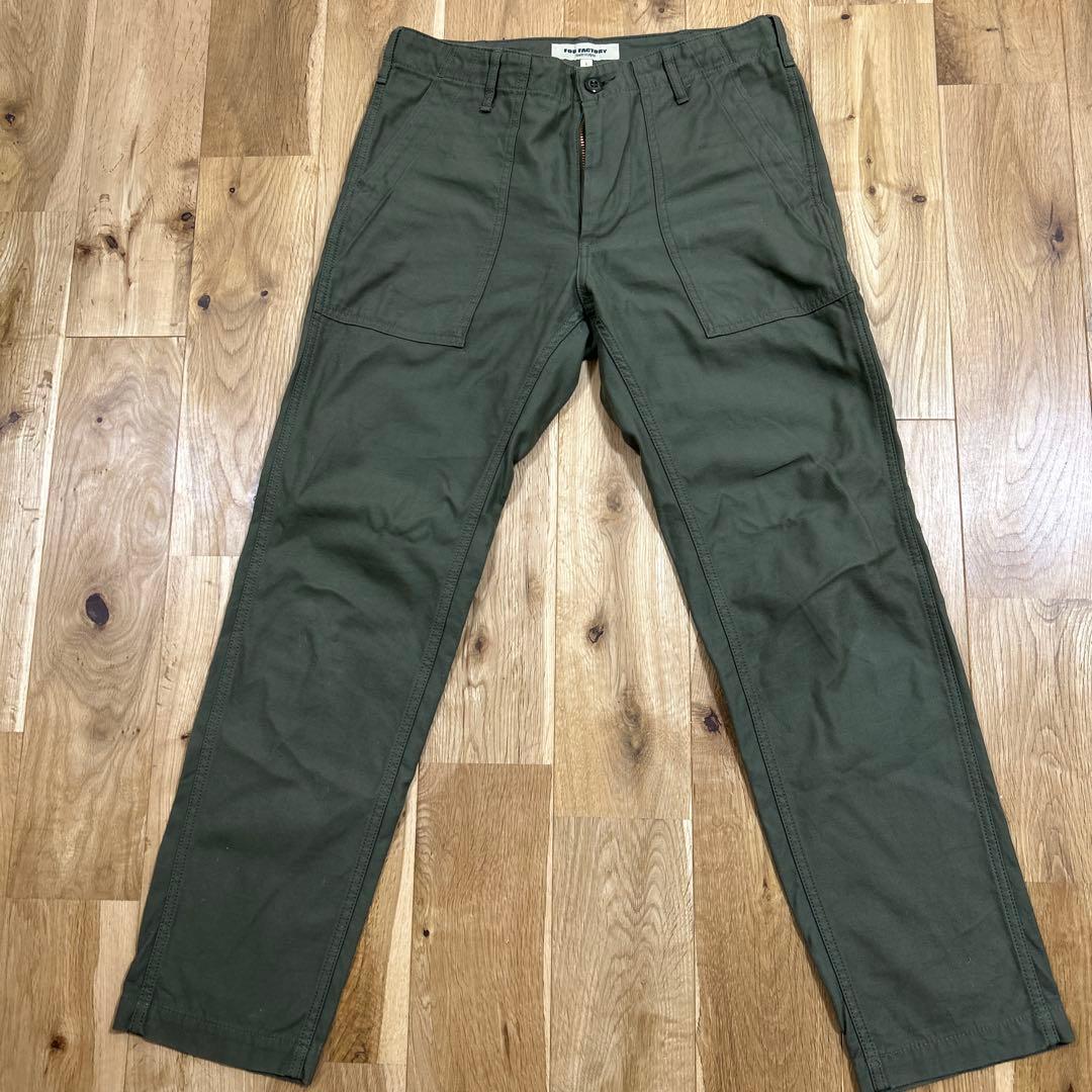 日曜限定価格　FOB FACTORY ベイカーパンツ F0431 S オリーブ FOB FACTORY（エフオービーファクトリー） FOB FACTORY（FOB