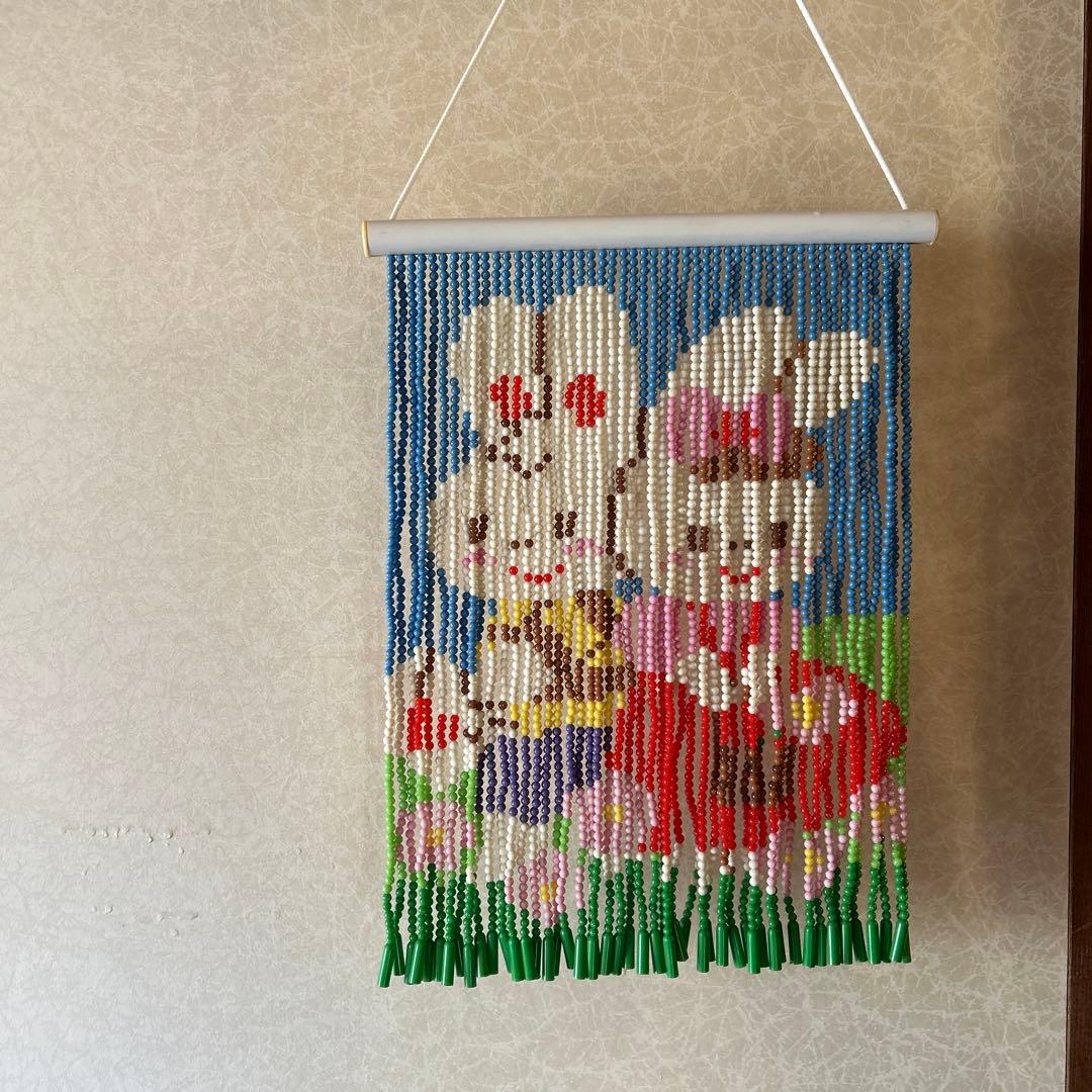 昭和レトロ ポップ ビーズカーテン ビーズのれん スキルスクリーン