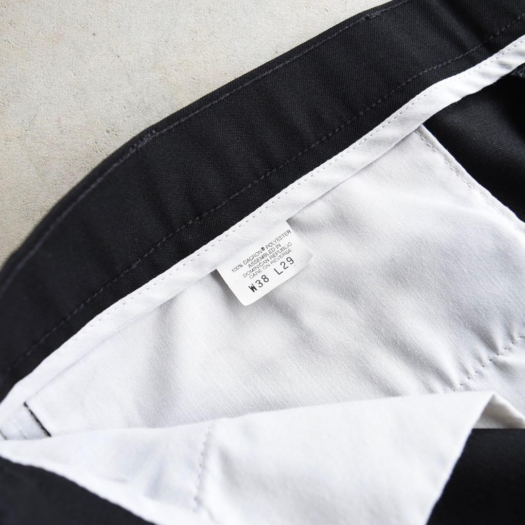 90s リーバイスアクションスラックス ブラック黒 USA W38L29 OVY