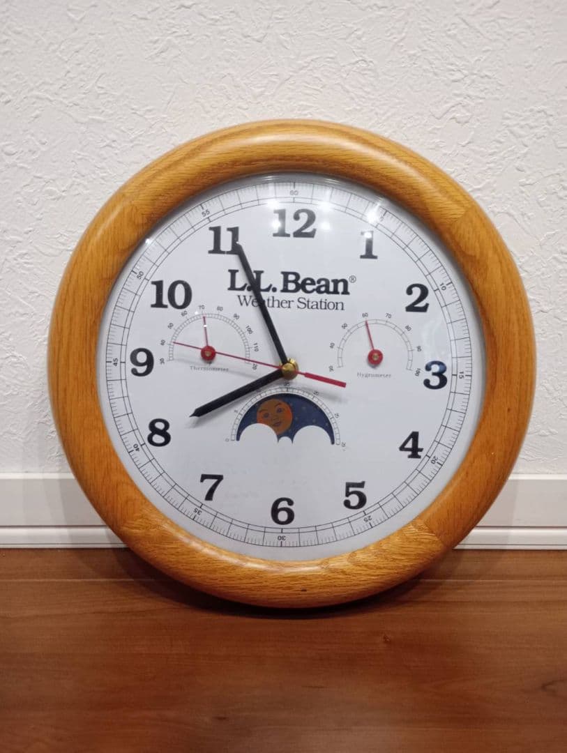 L.L. Bean エルエルビーン 壁掛け 時計 weather station - メルカリ