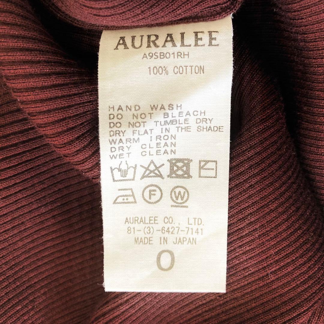 美品】ロンハーマン オーラリー バーガンディ ギザボート リブ ニット