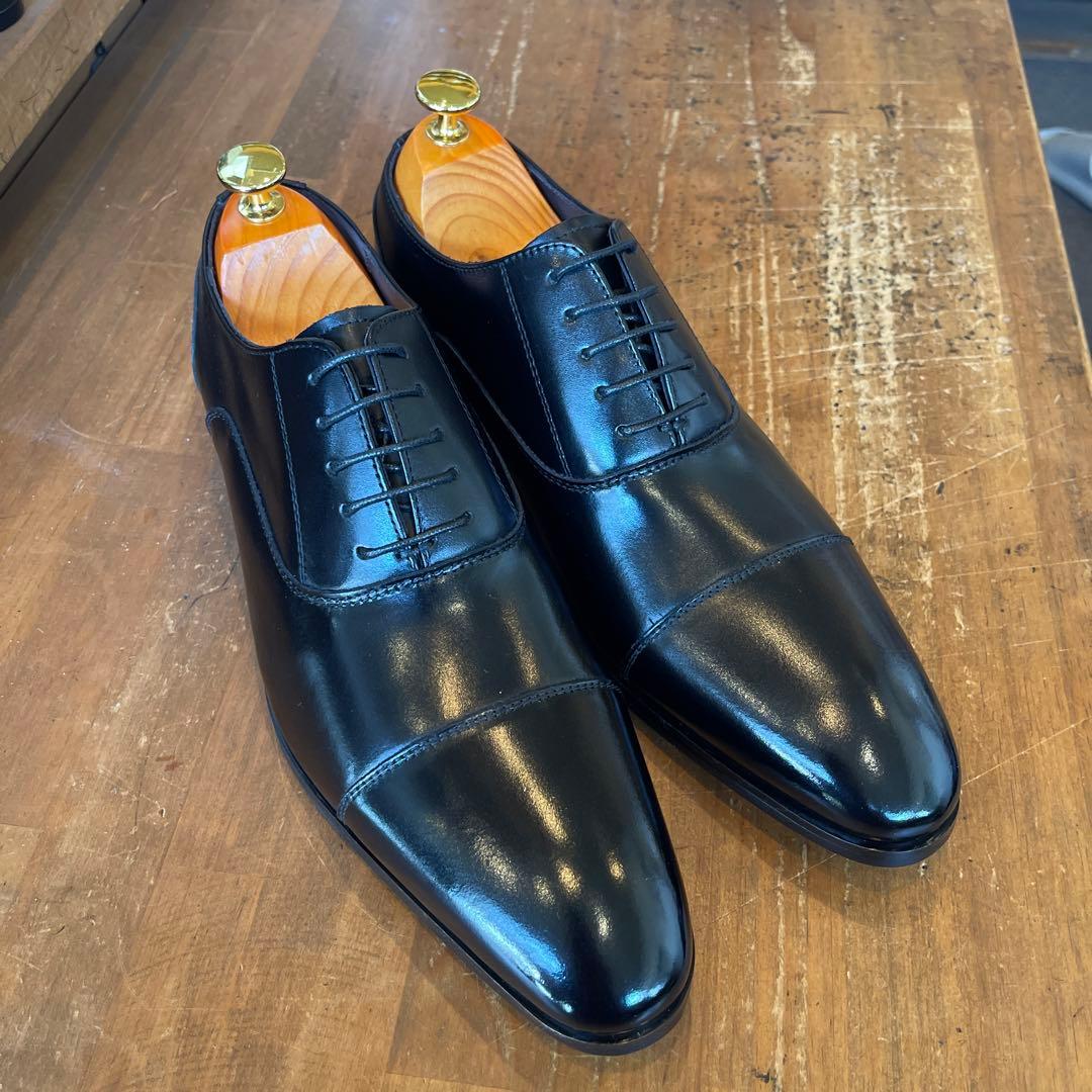 高価ファッション - MURATA ORIGINAL921010ストレートチップ黒26.5