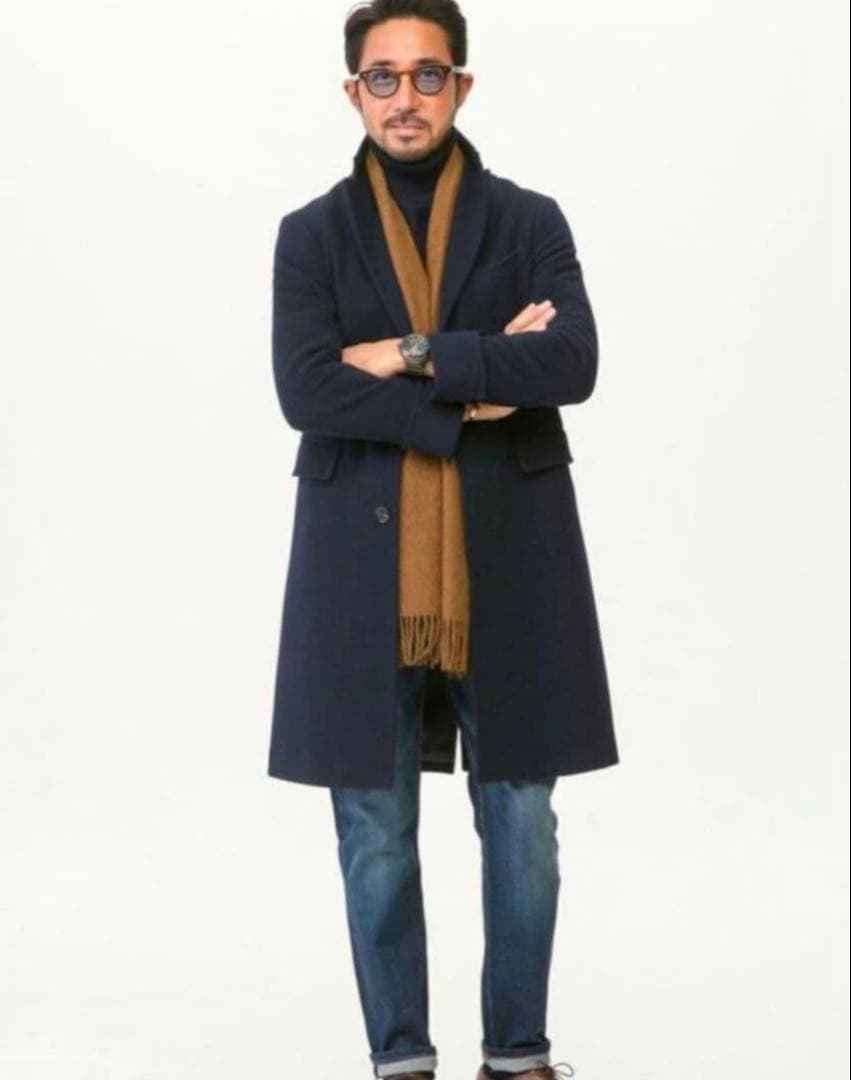 ユニバーサルランゲージ×FORZA STYLE 別注 干場 超絶コート ネイビー ユニバーサルランゲージ×FORZA STYLE 別注 干場 超絶コート ネイビー