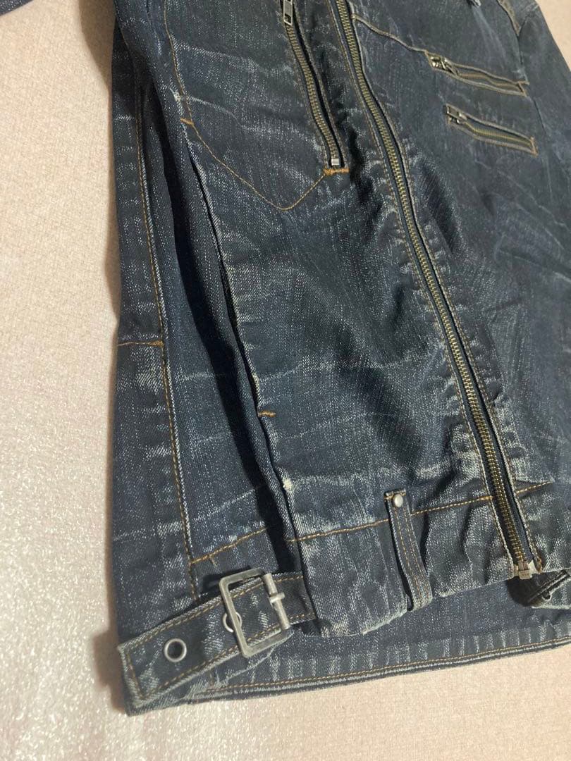 joker様専用 90s カルバンクライン デニム ダブルライダースジャケット