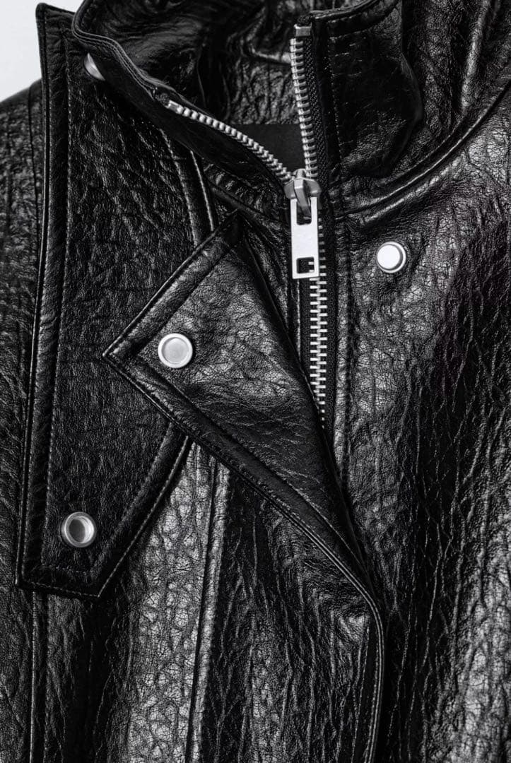 ZARA ザラ オーバーサイズフェイクレザージャケットZW COLLECTION