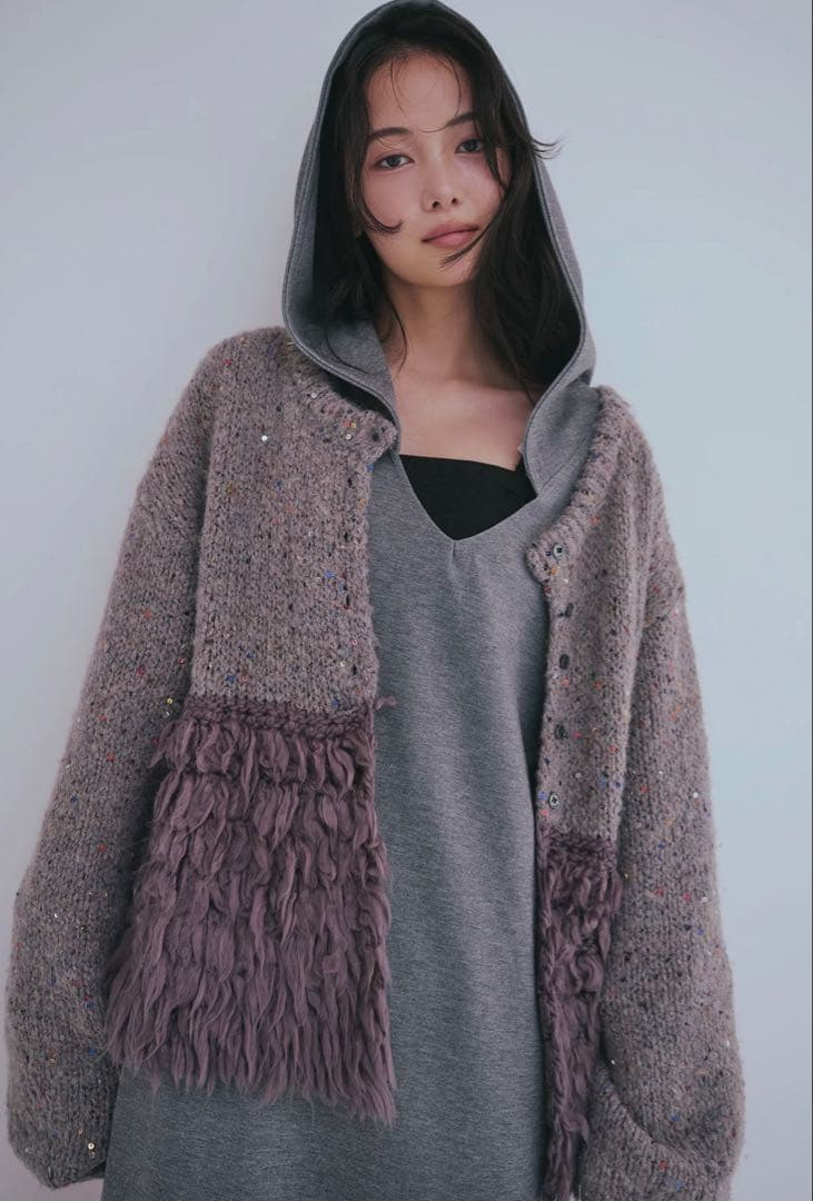 fringe design gritter knit andequal