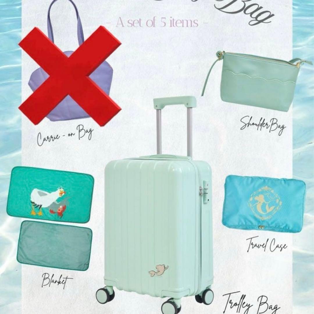 新品 HAPPY BAG ちはる しまむら アリエル キャリーケース ディズニー