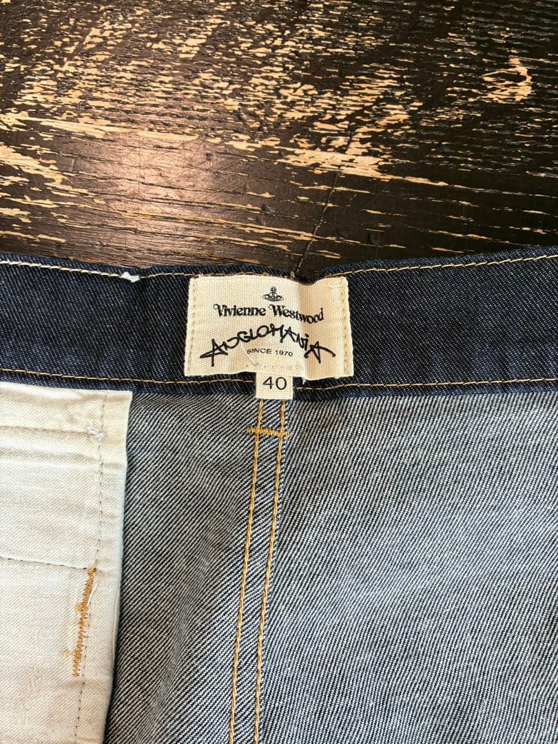 美品 アングロマニア デニム ショートパンツ 40 - メルカリ