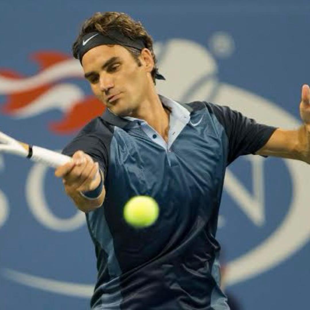 フェデラー　ナイキ　ポロシャツ テニス　ウェア　L RF nike ナイキ テニス ゲームポロ (M) フェデラー 全豪オープンモデル - メルカリ