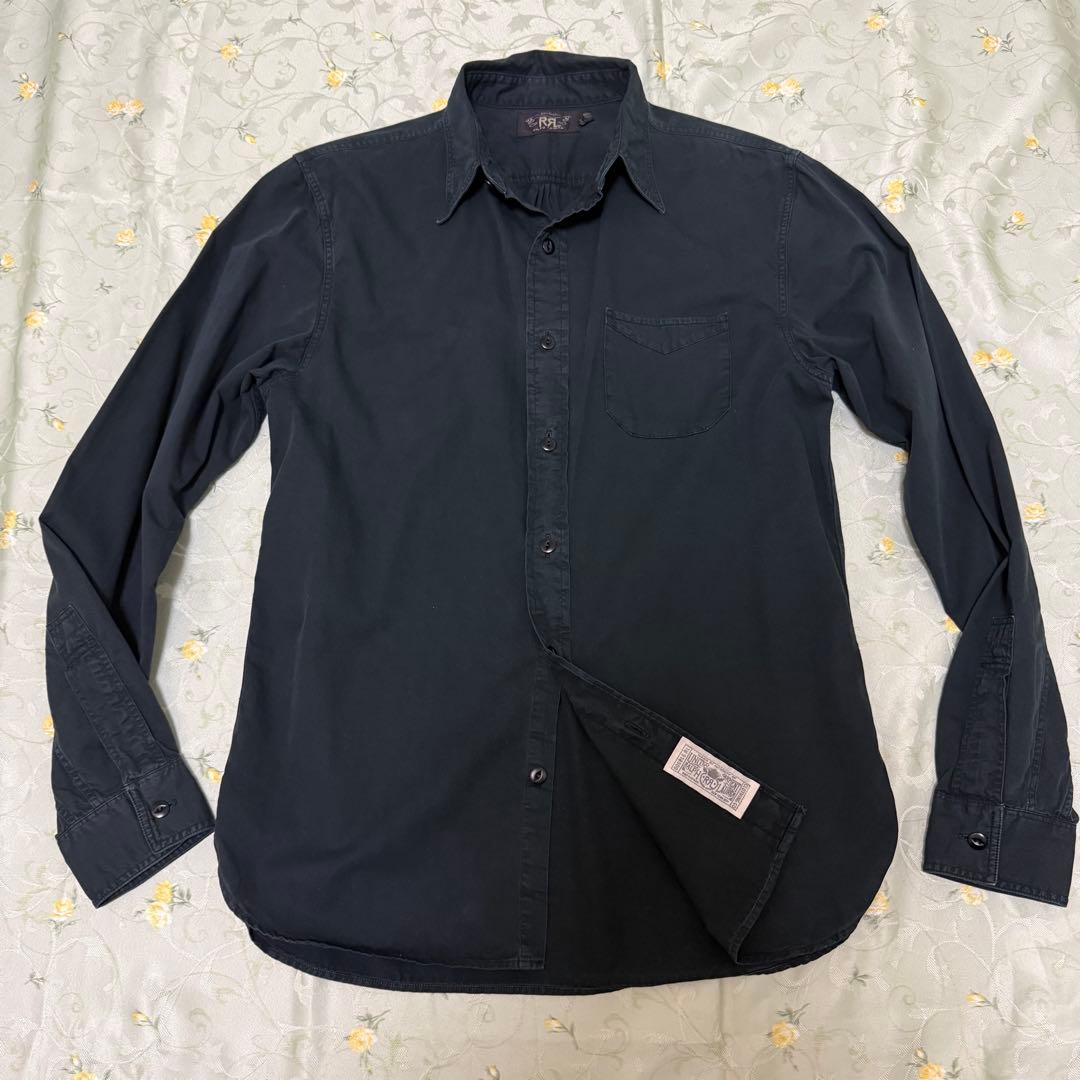 RRL 正規品 ダブルアールエル ブラック 黒 長袖シャツ S RRL - ダブルアールエル 長袖 ボタンダウンシャツ XS ブラック RRL