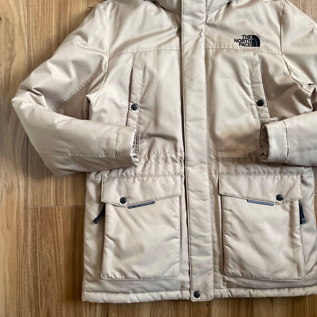 Mノースフェイスシャンパンゴールド金マクマードダウンジャケット