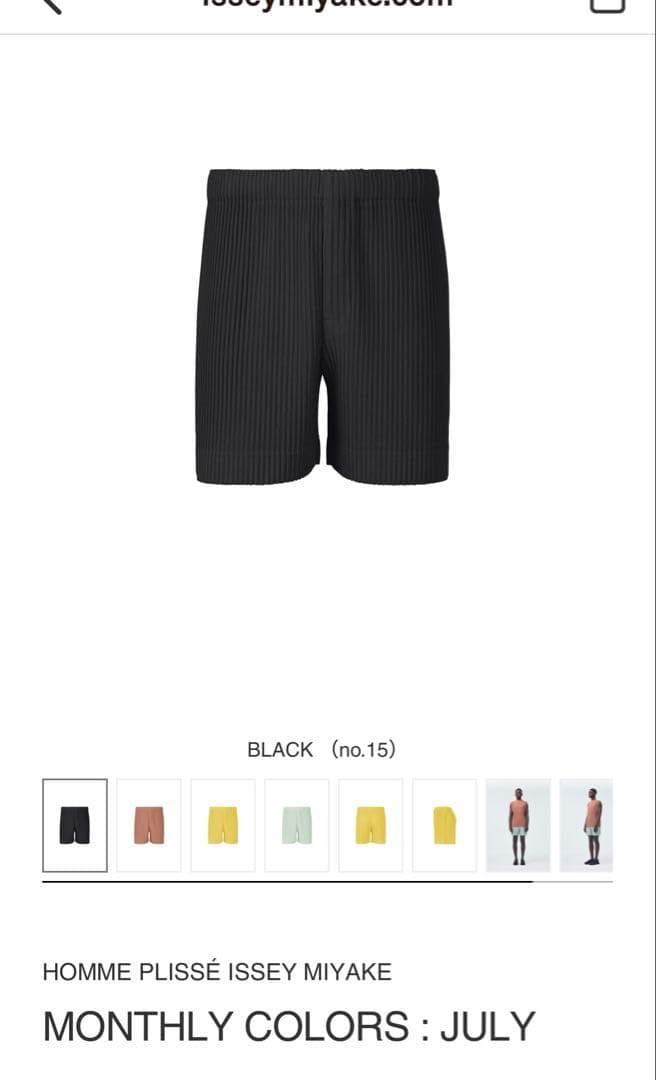 HOMME PLISSE ISSEY MIYAKE ショートパンツ ブラック HOMME PLISSÉ ISSEY MIYAKE PLEATED TECHNICAL SHORT Flip size 2 | eBay