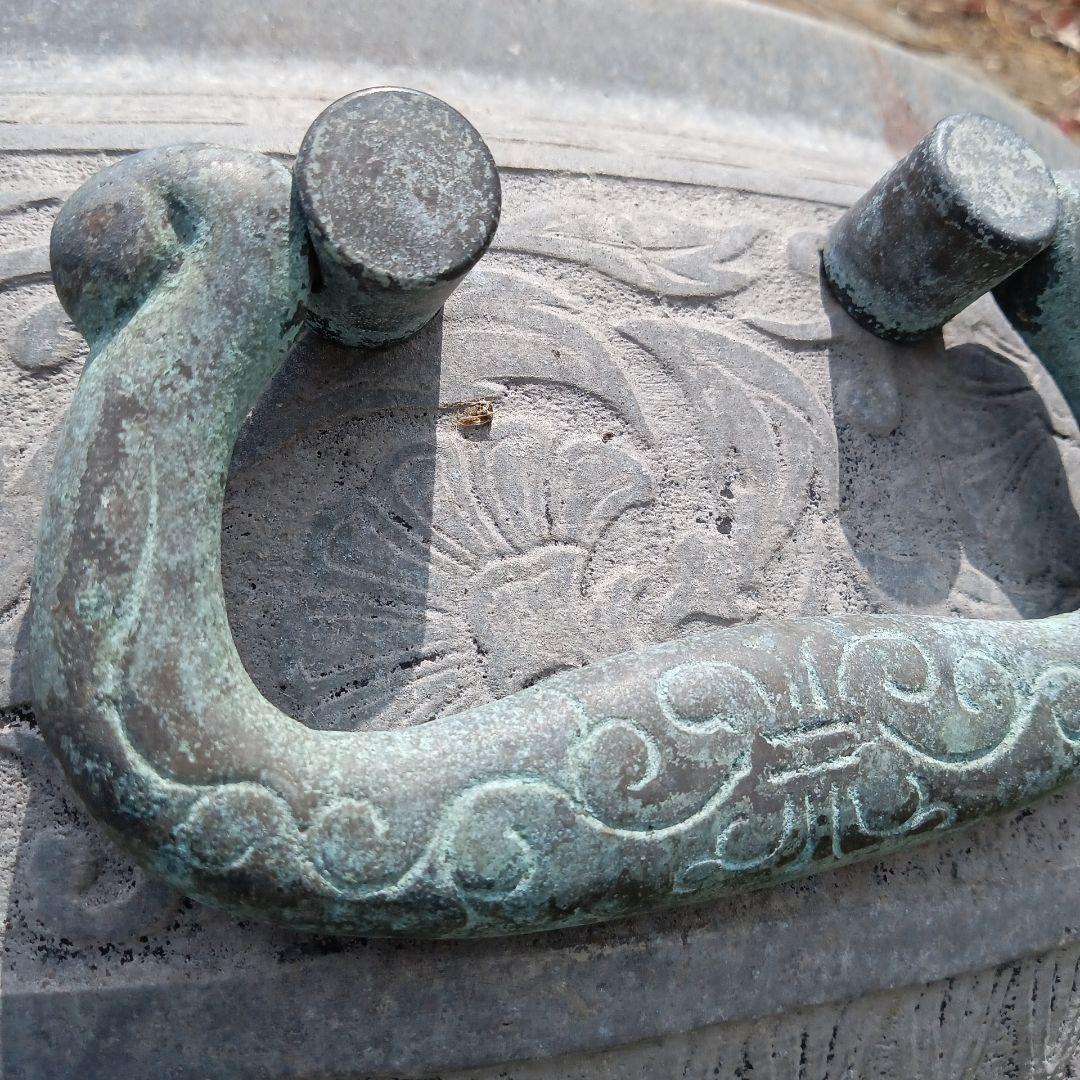 青銅製火鉢••プランター ビンテージ•ジャンクガーデン レトロ火鉢 大きめ