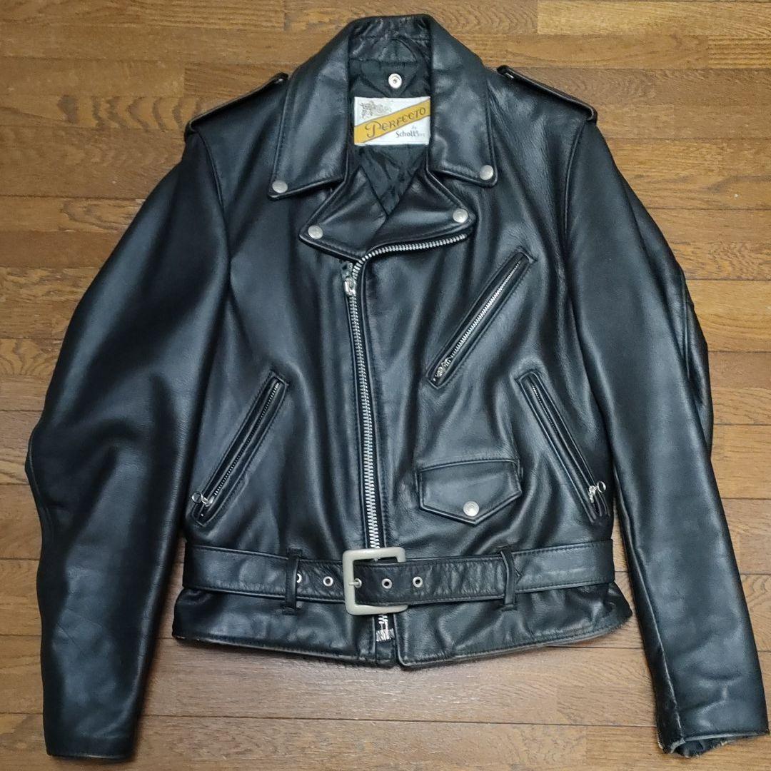 オッドアイSchott ダブル・ライダース 36 Perfecto Schott Perfecto Double Leather Riders Jacket Size 36 Made in USA