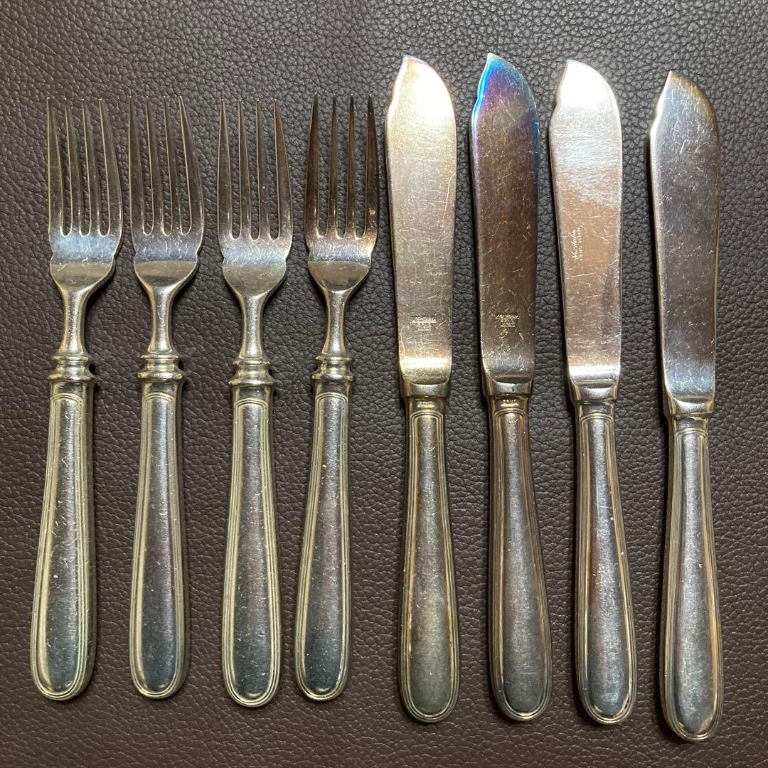 ノリタケ ナイフフォークEPNS(銀メッキ) 8本セットヴィンテージ