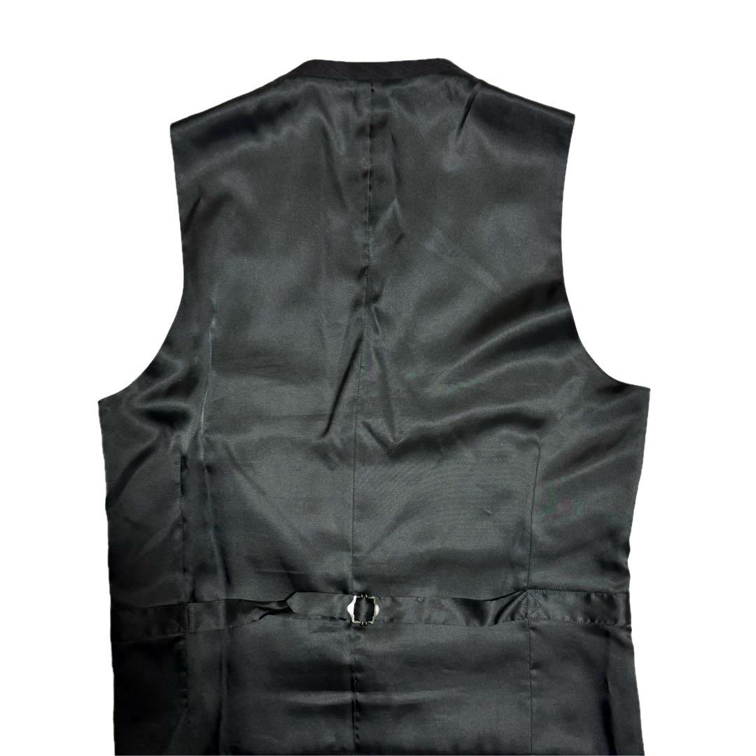 美品バーバリー ブラックレーベル スーツ ダブル 40R 3ピース ネイビー