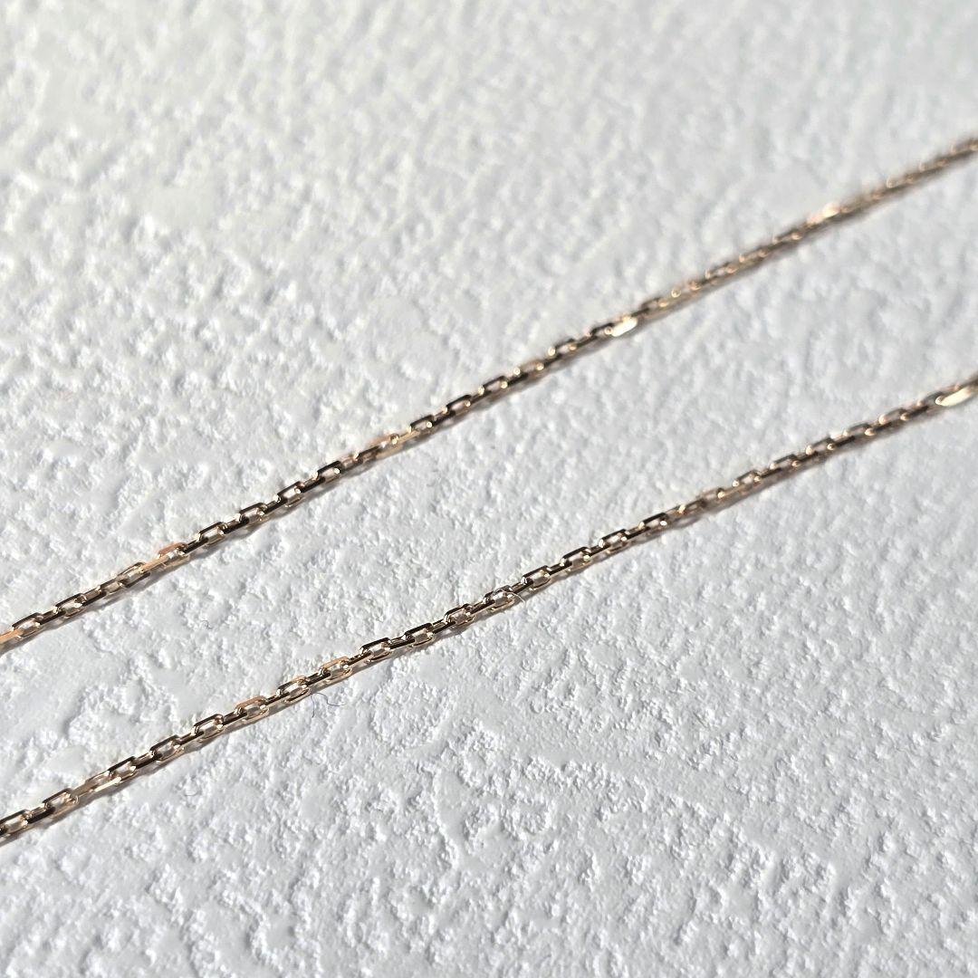 アガット agete クロスブレスレット ダイヤモンド 0.03ct K18