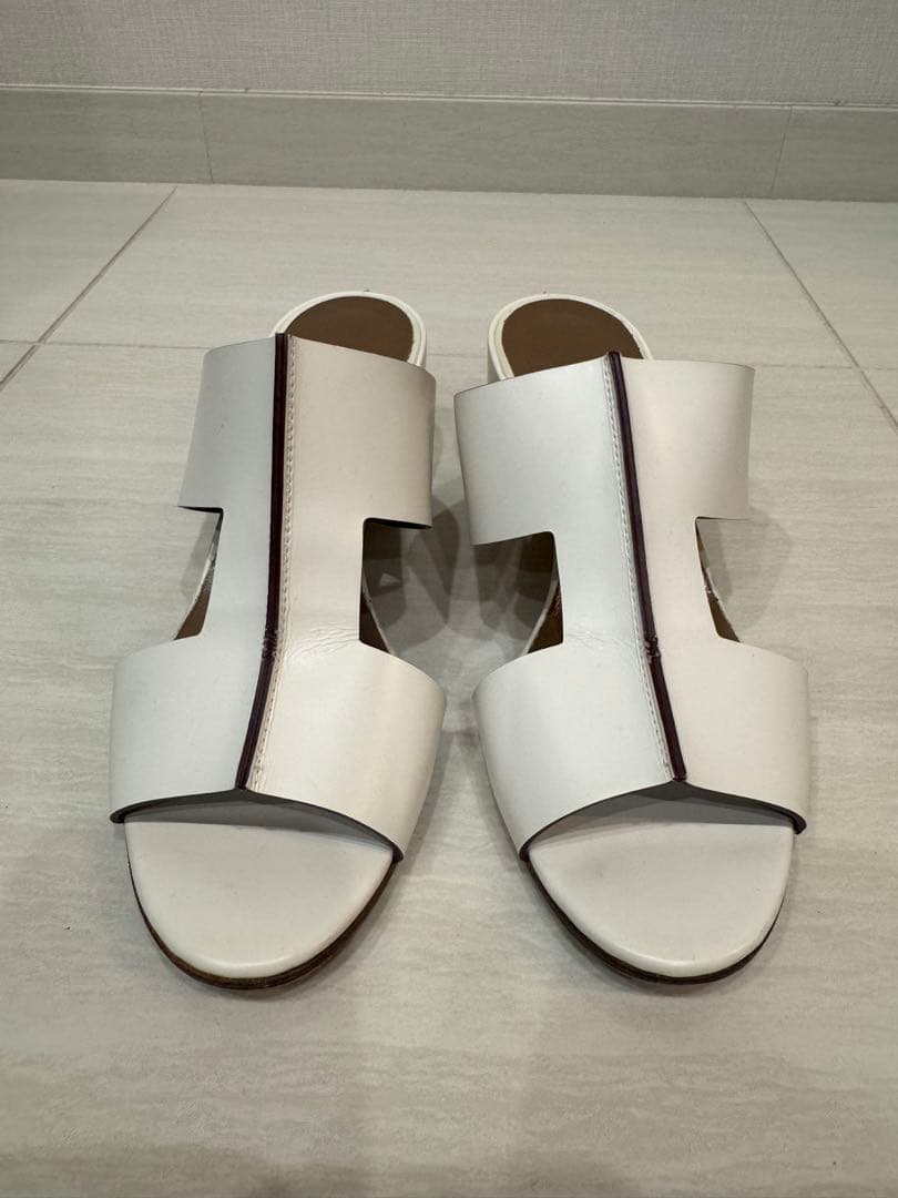 HERMES エルメス　サンダル　ミュール　ホワイト 楽天市場】エルメス HERMES サンダル レディース 34 21.5cm オラン