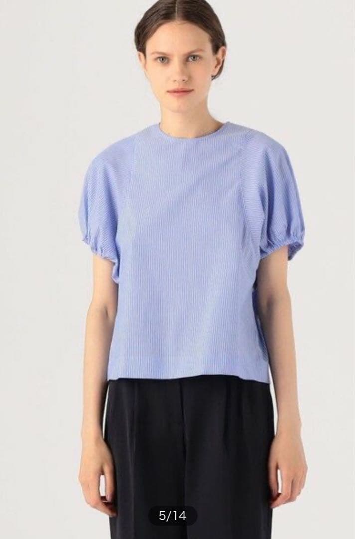 極美品】TOMORROWLAND コットンブロード パフスリーブブラウス - メルカリ