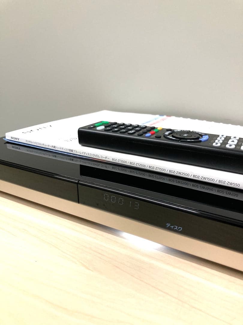 めっちゃ綺麗 1TB SONY ブルーレイ BDZ-ZW 1500 - レコーダー
