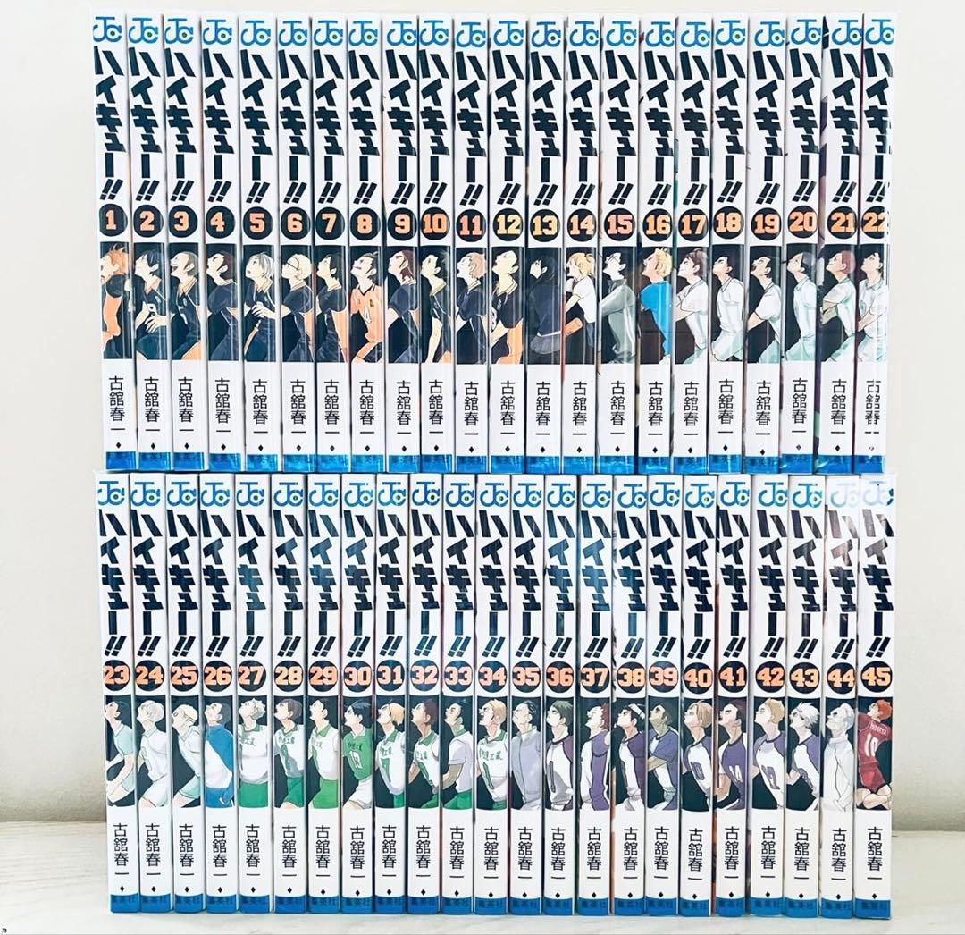 ハイキュー!! 全巻セット + イラスト集、小説 ハイキュー!! 全巻セットと公式カラーイラスト集 ハイカラのセット