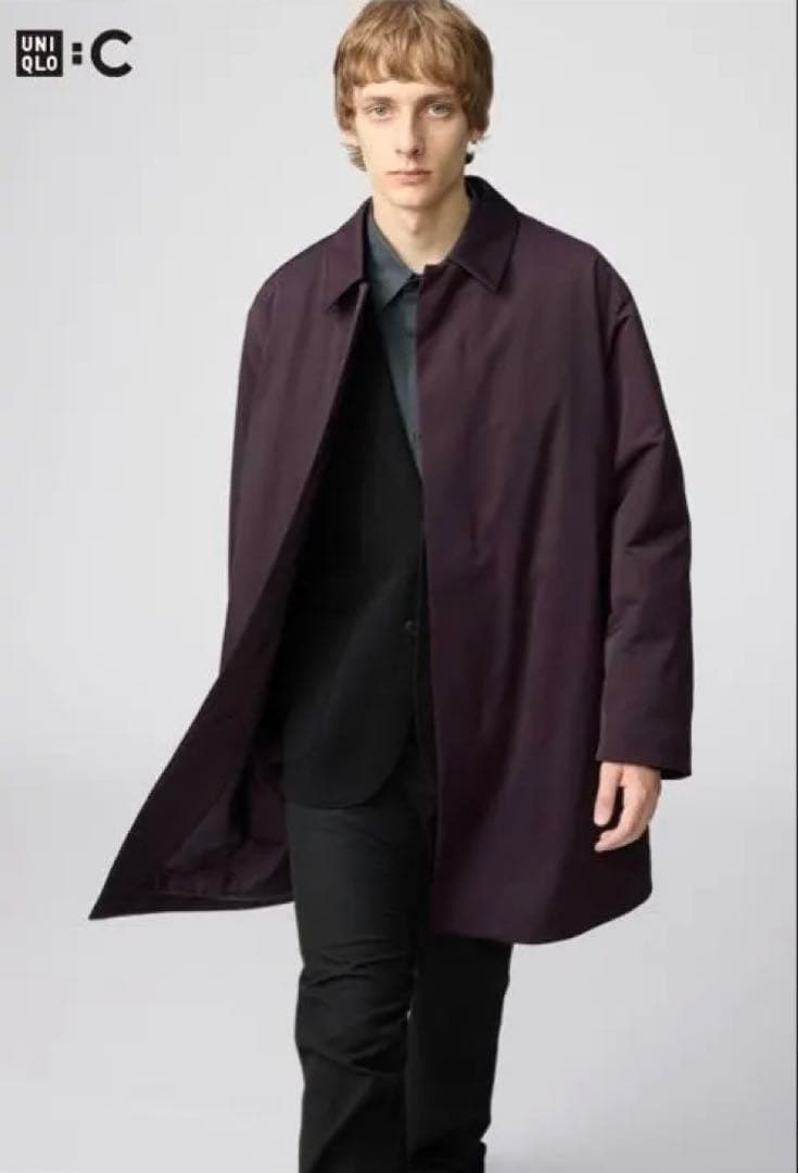UNIQLO C パフテックハーフコート WINE XL - メルカリ