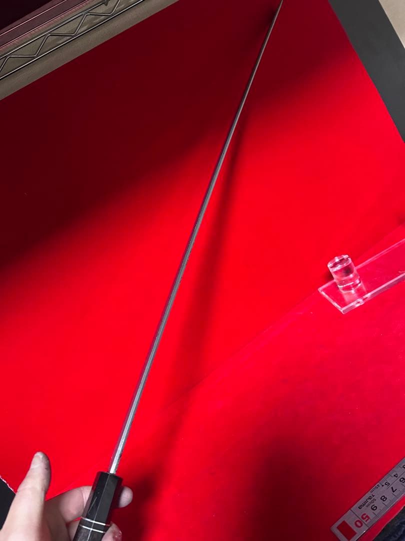 01589 包丁 マグロ包丁 超美品 刃文綺麗 墨流し 地肌綺麗 未使用品