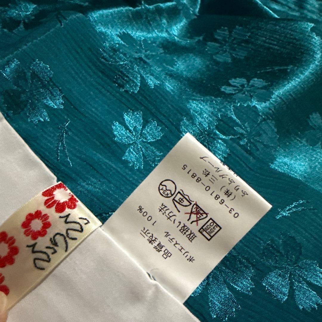 ふりふ 長襦袢 ターコイズ 桜 短袖 ウォッシャブル - メルカリ