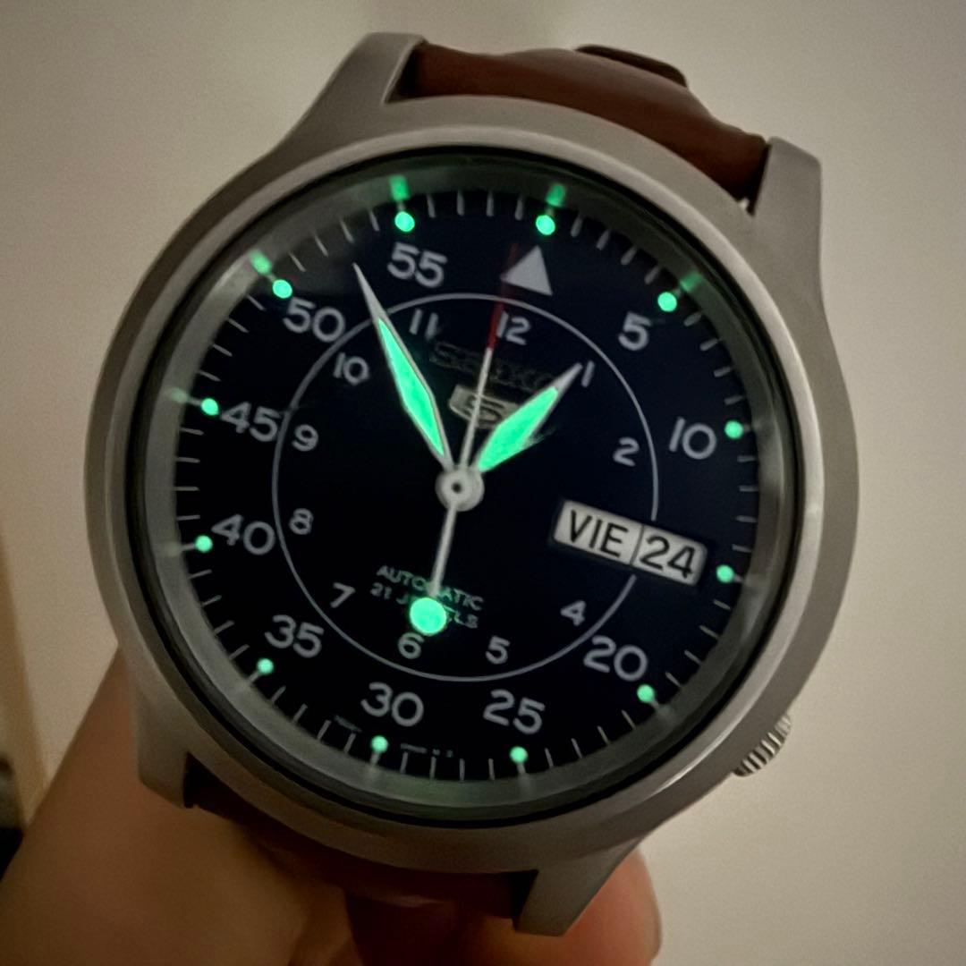 SEIKO 5 SNK807｜7S26 自動巻｜21石｜ブルーダイヤル｜稼働品 - メルカリ