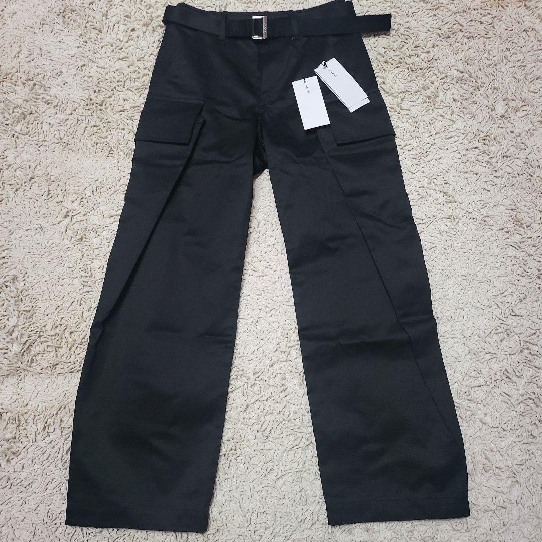 新品未使用】 25aw sacai Cotton Chino Pantブラック - メルカリ