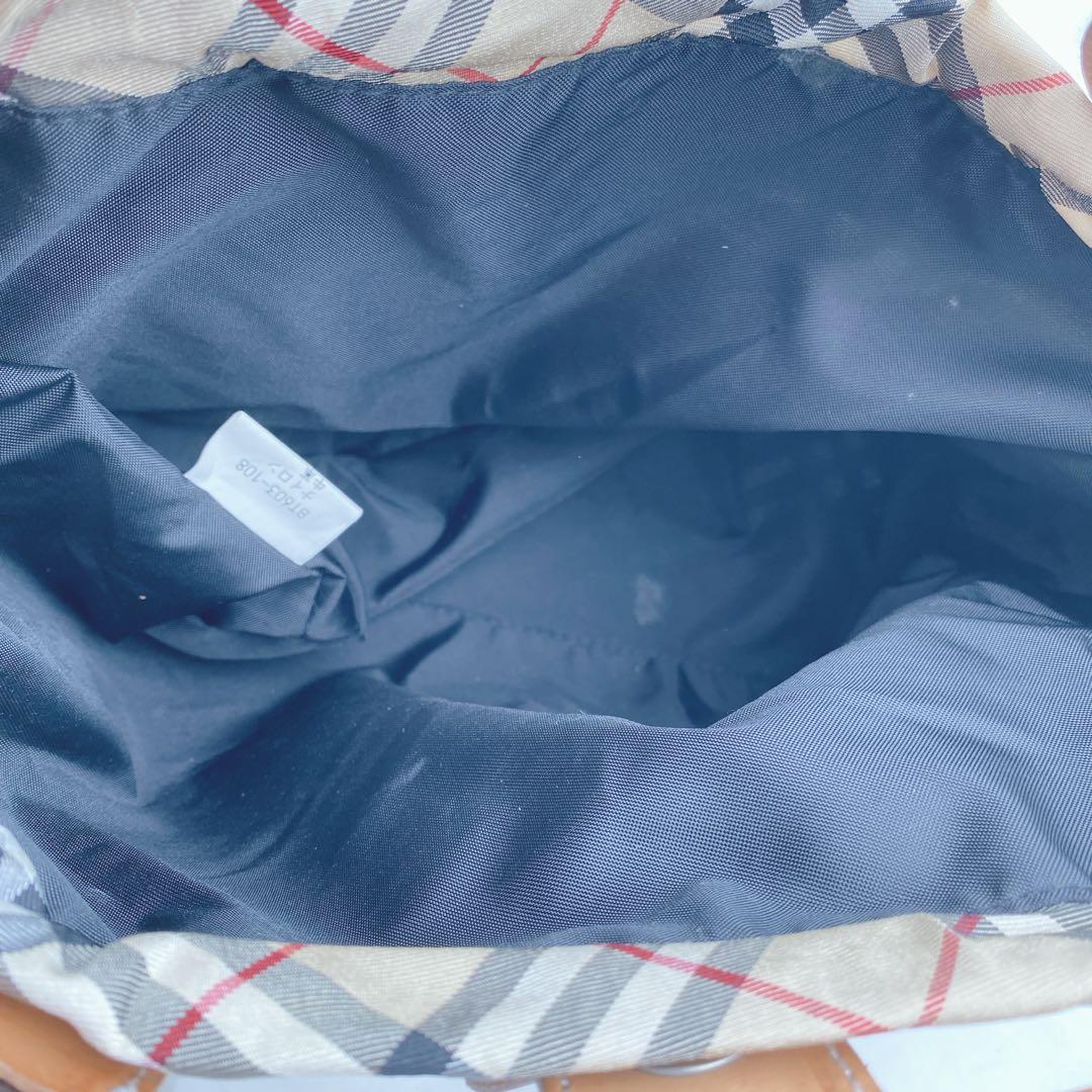 希少 BURBERRYブルーレーベル クリアトートバッグ ノバチェック