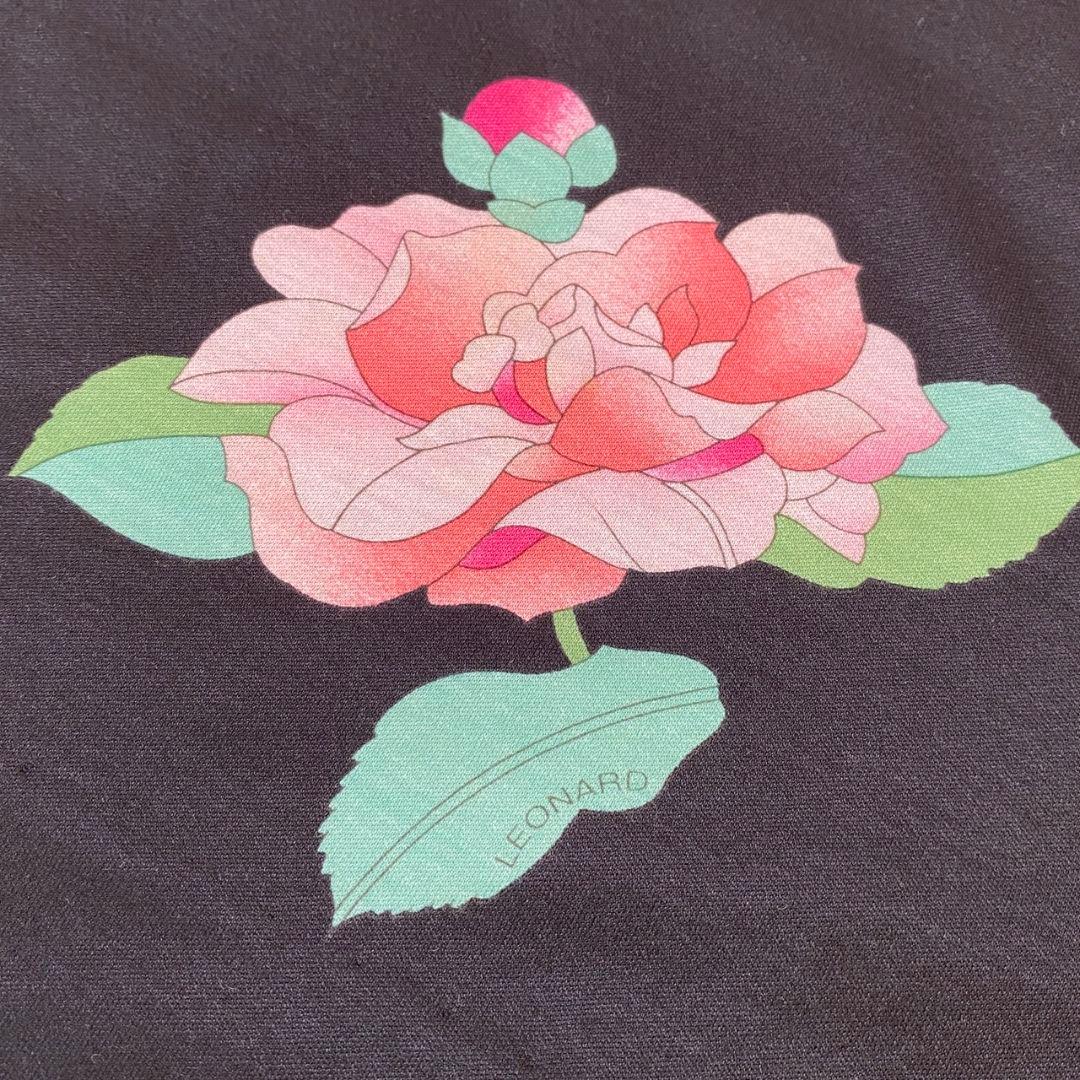 ○良品○ LEONARD レオナール ワンピース Aライン 花柄 マルチカラー