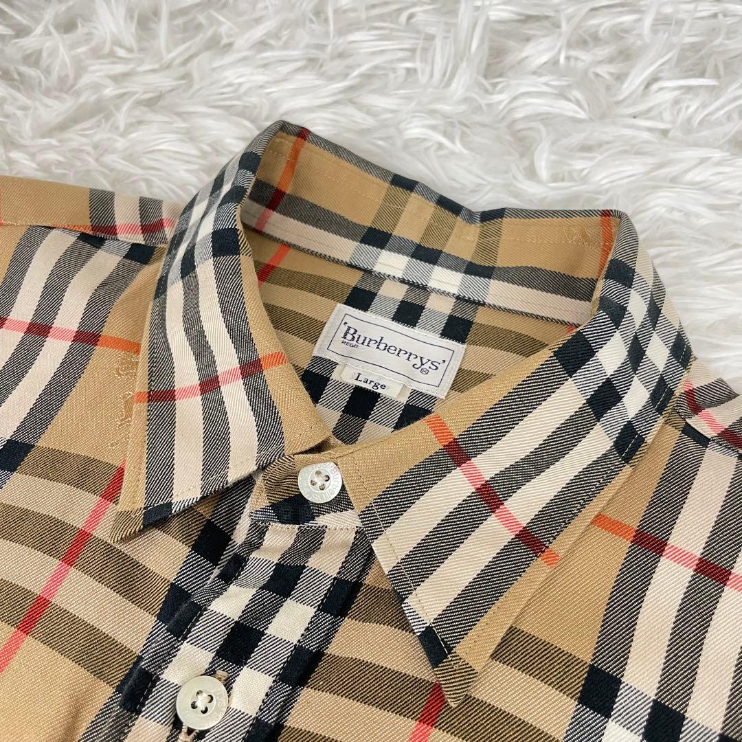 超極美品✨バーバリーズ✨ノバチェック✨シャドーホース✨ロゴ✨L