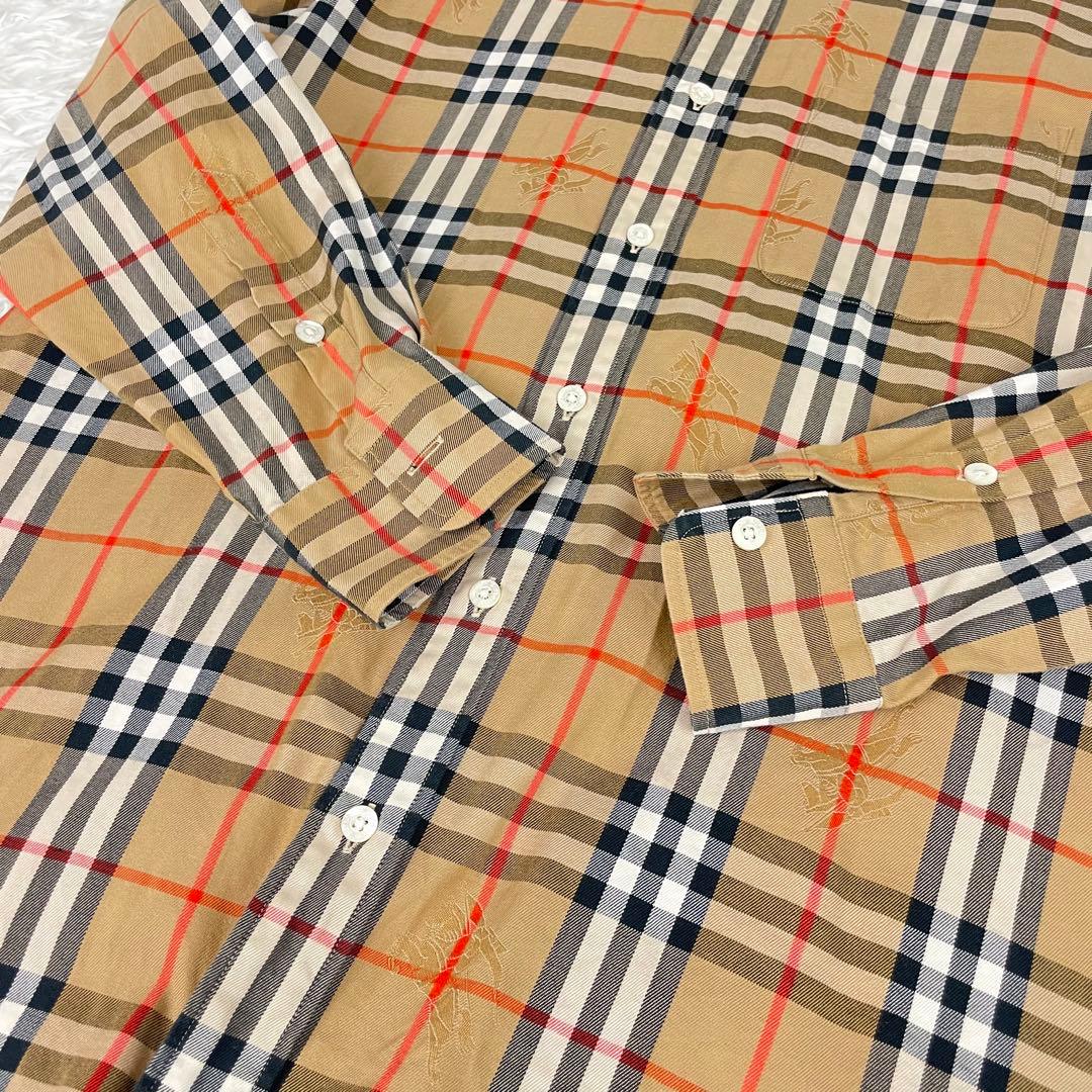 超極美品✨バーバリーズ✨ノバチェック✨シャドーホース✨ロゴ✨L