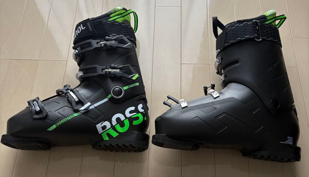 あき様】ROSSIGNOL スキー ブーツ ブラック/グリーン