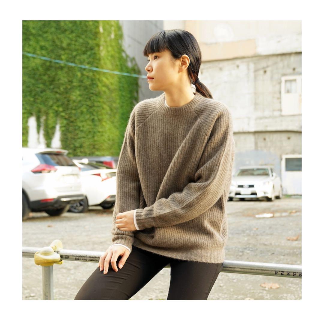 walenode ヤクウール片畦編みクルーネックセーター 1LDK - メルカリ