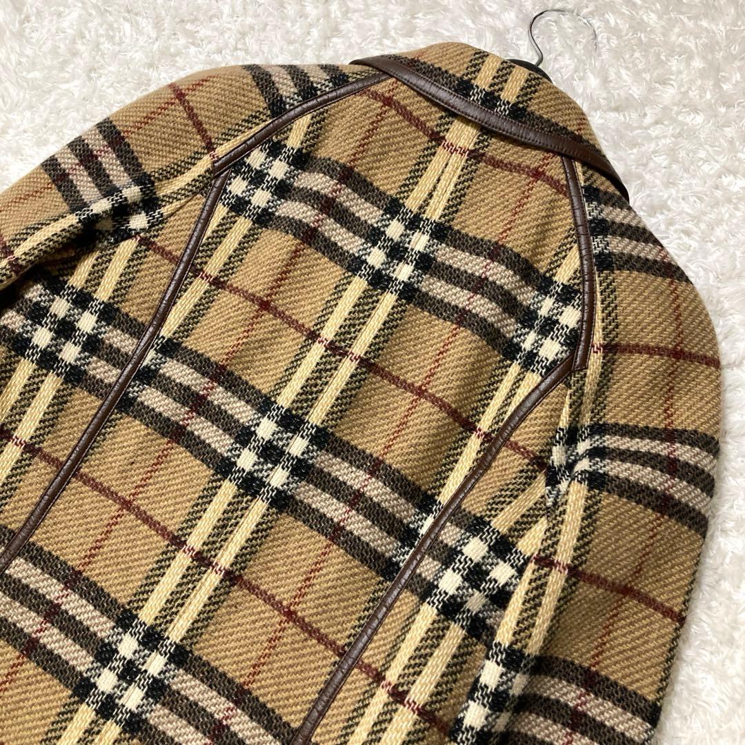 極美品♡ バーバリーブルーレーベル ノバチェック柄 ロングコート