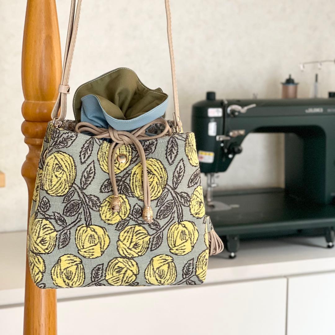 ミナペルホネンrosyあおり巾着ショルダーバッグ MM602-232 - メルカリ