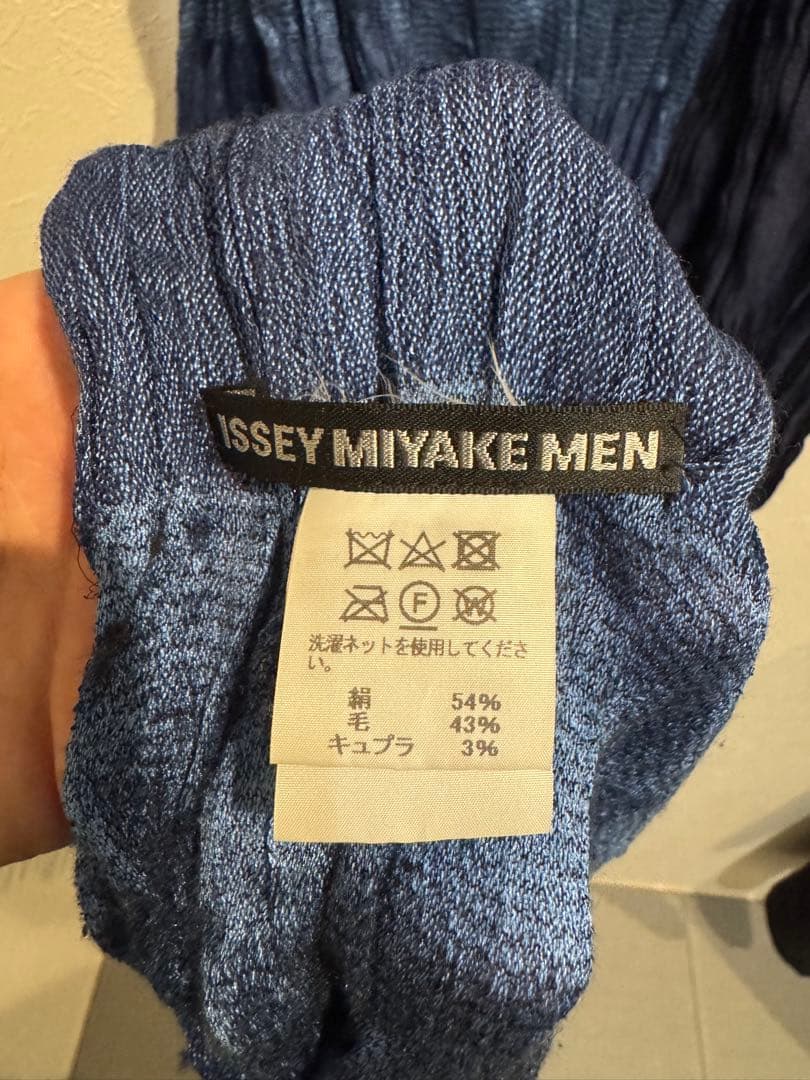 ISSEY MIYAKE MEN ストール ブルーxネイビー MEN ISSEY ストール