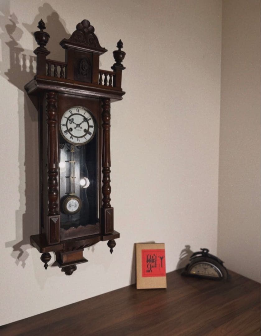 精工舎 柱時計 スリゲル 古時計 ユンハンス 琺瑯 座敷時計 ボンボン