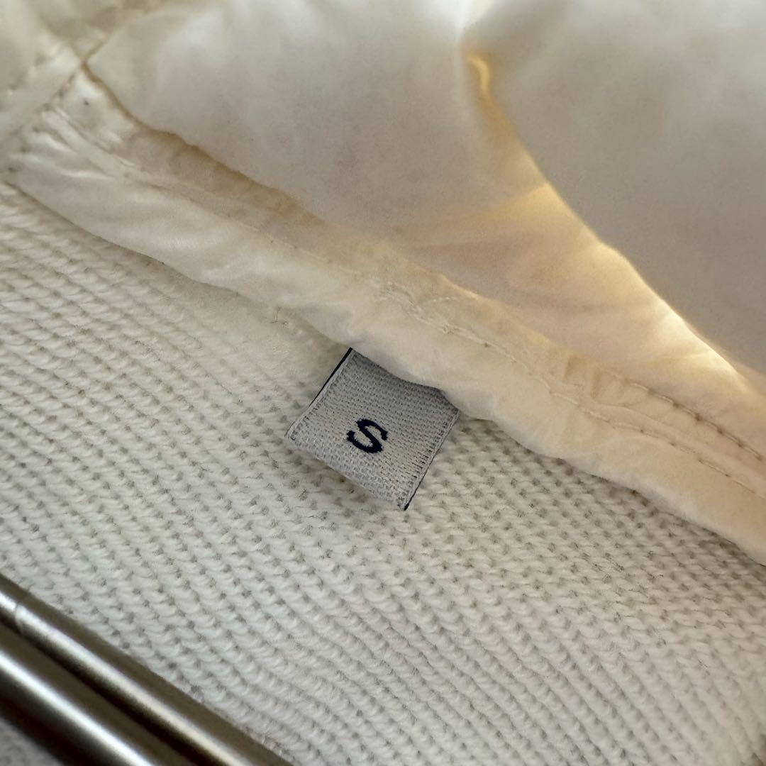 モンクレール ダウンベスト MAGLIA ロゴワッペン 白 S ニット切替