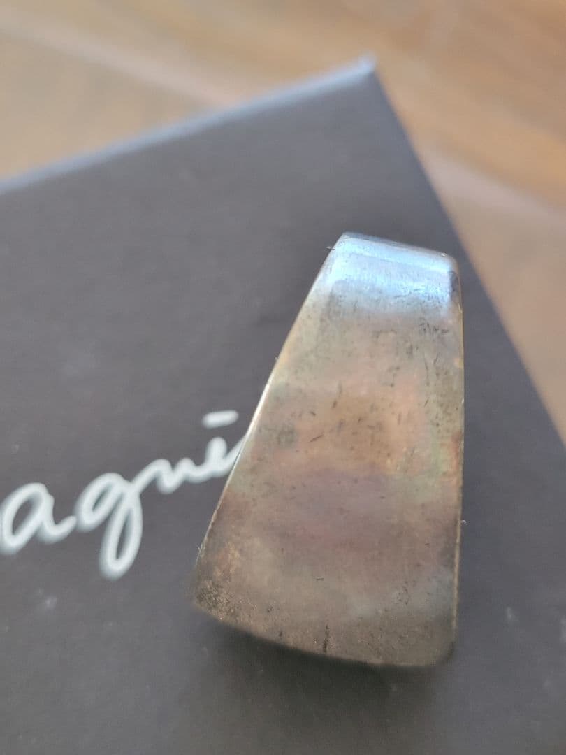 かめ様専用】agnes b アニエスベー メンズ シルバー色リング レザール