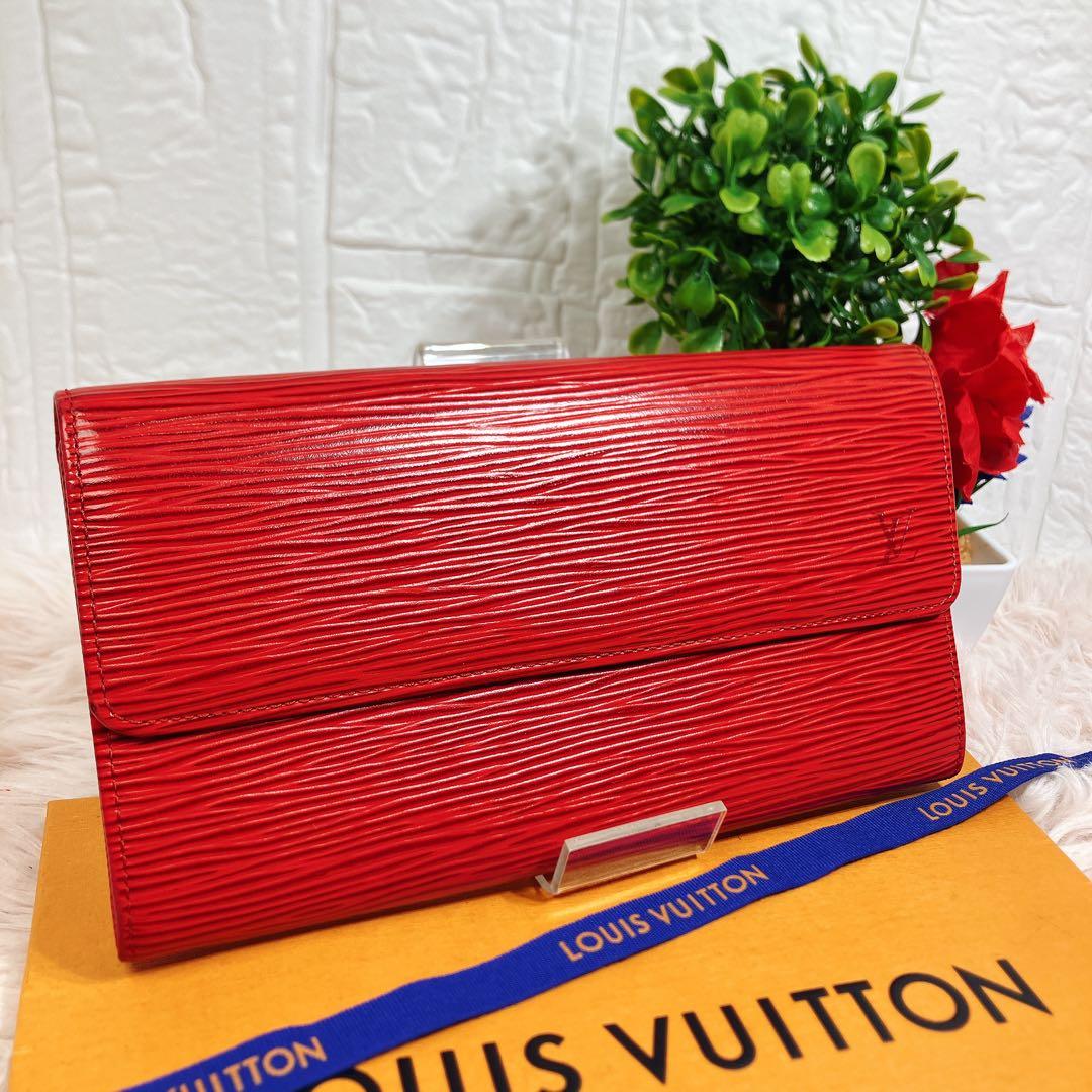 美品 ルイヴィトン エピ ポシェット ポルトモネ クレディ 長財布